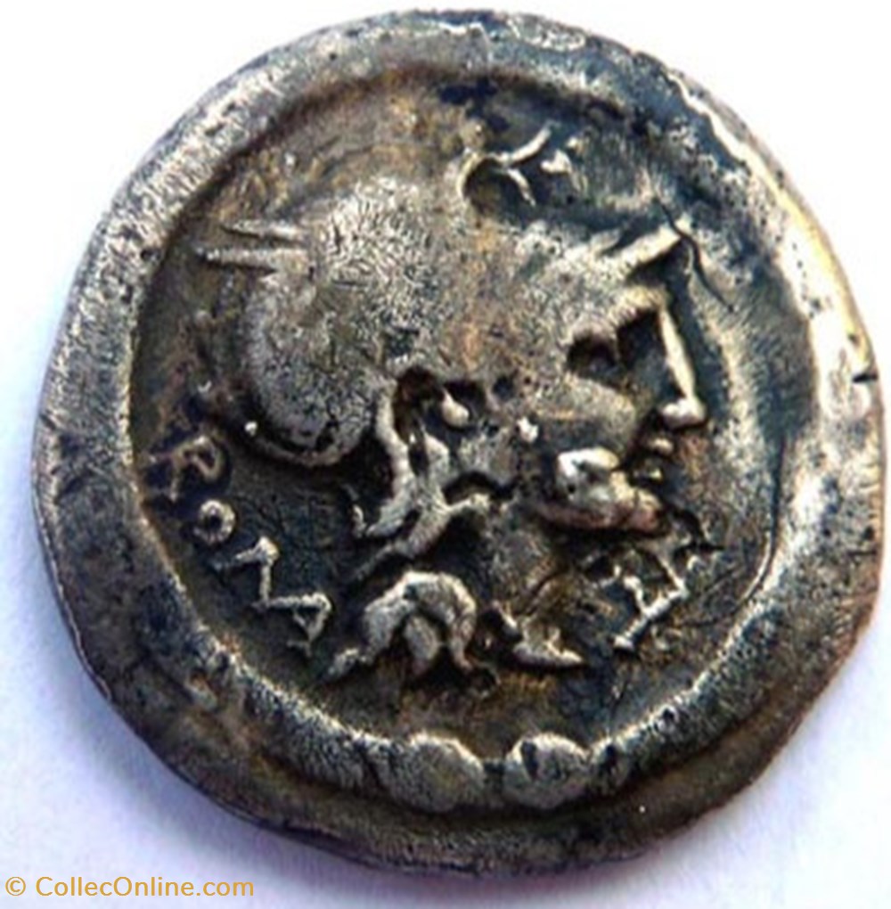 Gens Manlia -113/-112 /Denier/Rome monnaies antiques romaines imperiales et republicaines gens manlia 113 112 denier rome