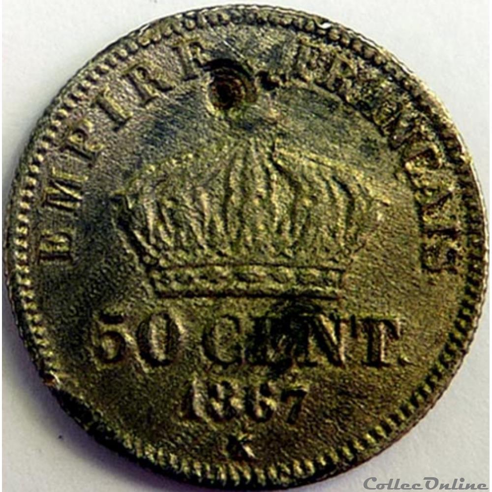 Napoléon III 1867 monnaie france moderne napoleon iii 1867