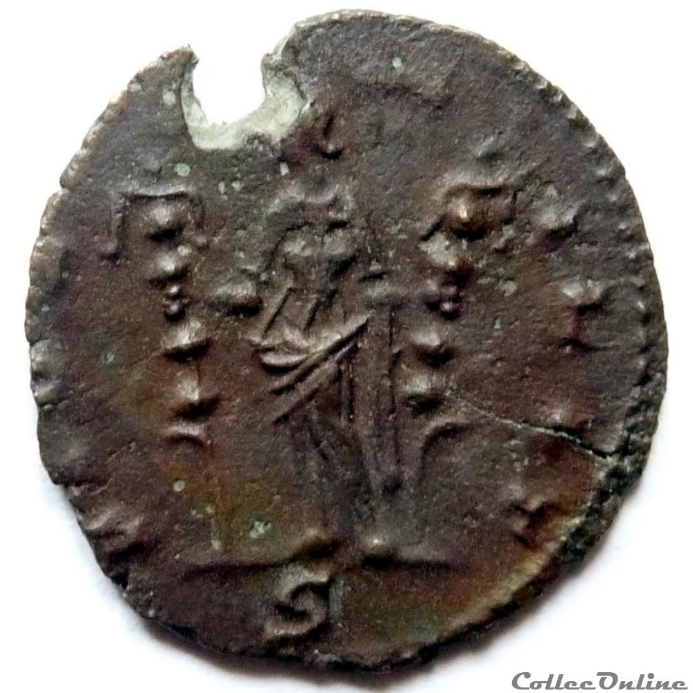 monnaie antique av jc ap romaine quintille 270 milan fides milit
