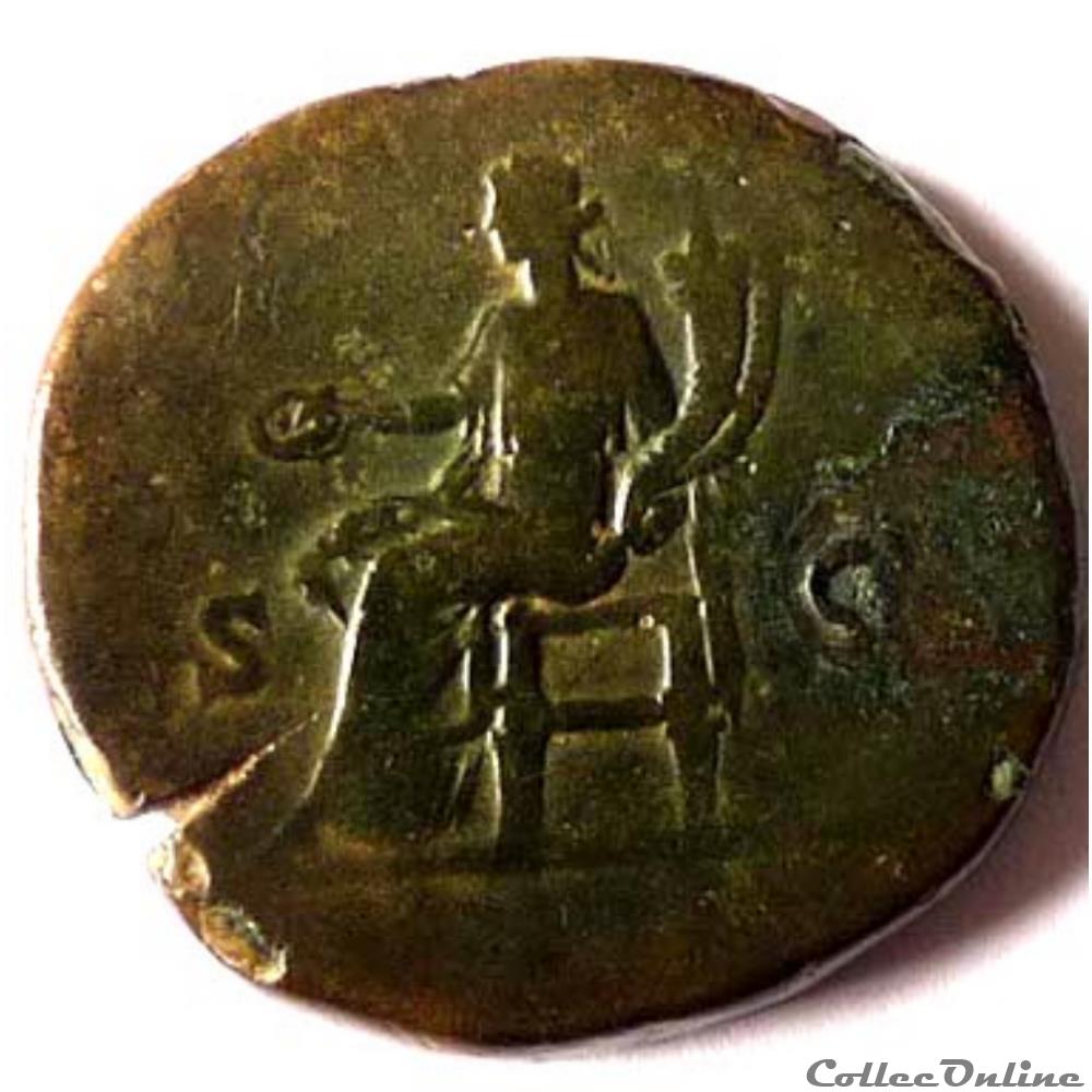 Albin 193-197/Sesterce/Rome/RIC IV 62 monnaies antiques av jc ap romaines republicaines imperiales albin 193 197 sesterce rome ric iv 62