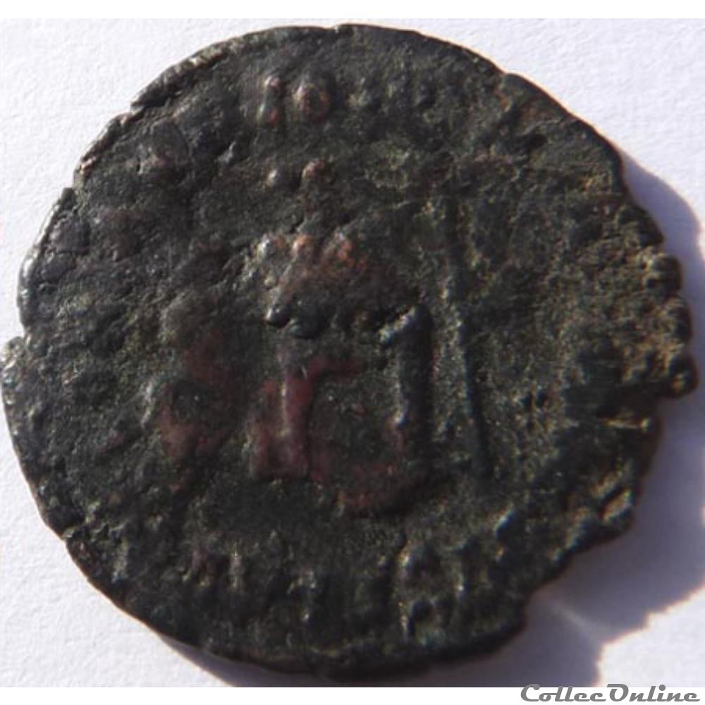 Surfrappe officielle Valentinien 1er sur Constance II 4 monnaie antique av jc romaine surfrappe officielle valentinien 1er sur constance ii