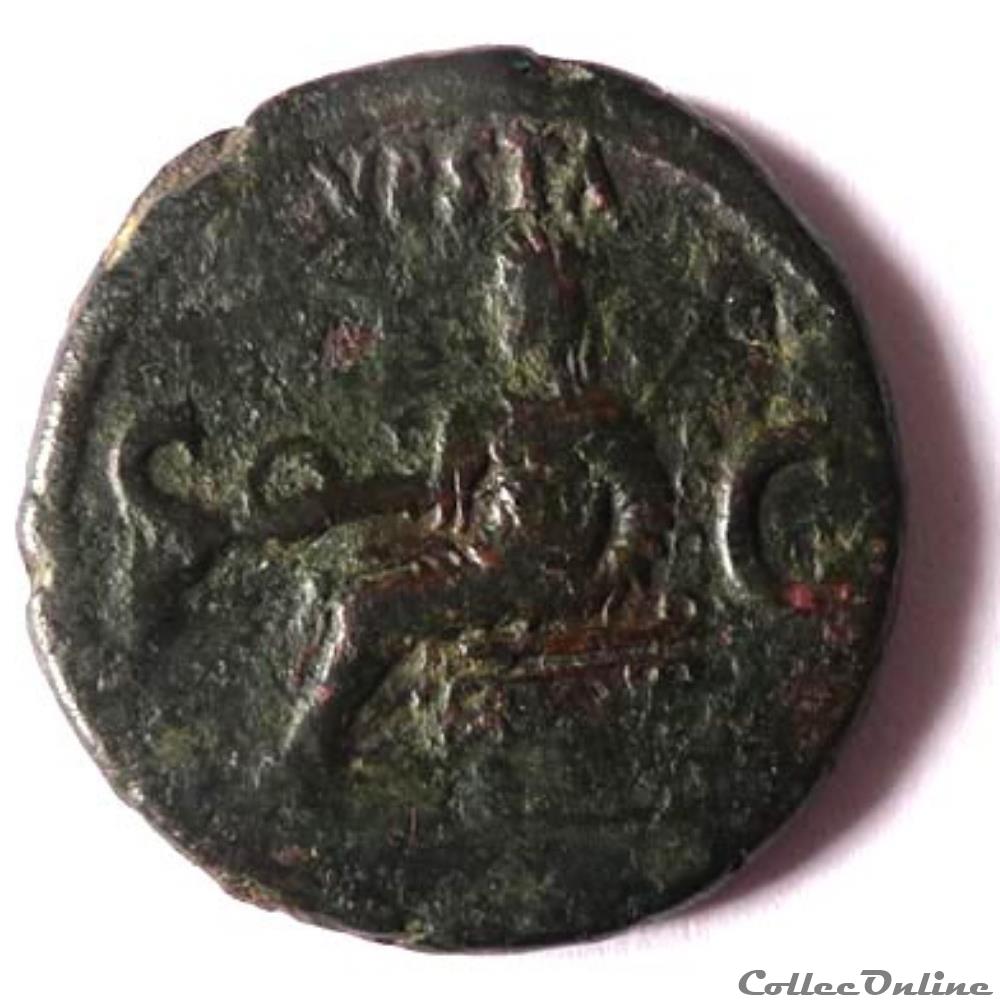 Caligula 37-38/As/Vesta monnaie antique av jc ap romaine caligula 37 38 as vesta