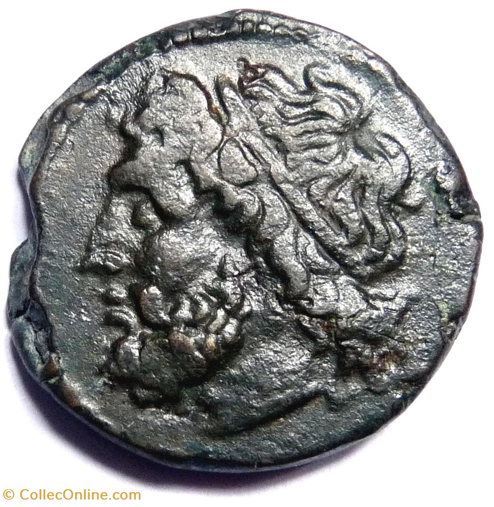 Monnaie de Sicile - Hieron II 270-215 av JC monnaies antiques grecques monnaie de sicile hieron ii 270 215 av jc
