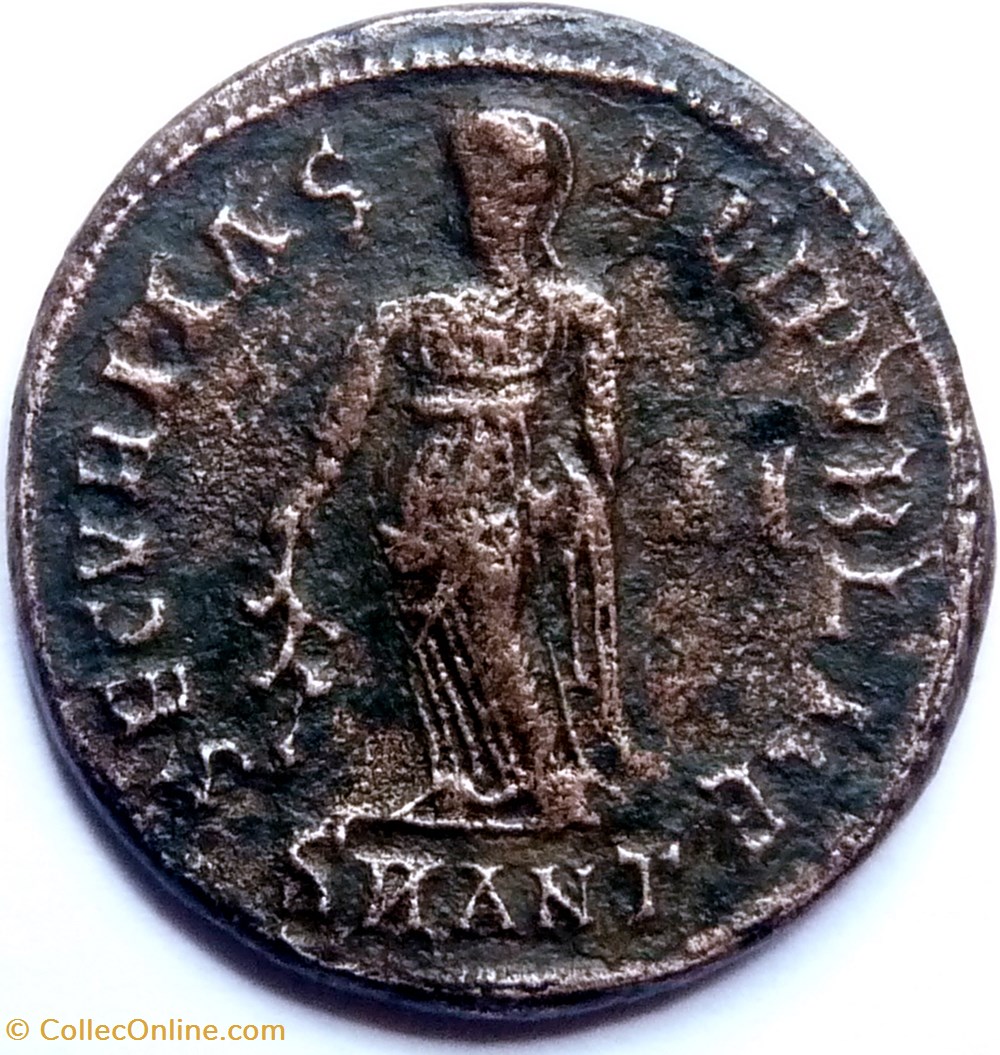 monnaies antiques romaines republicaines imperiales helene 328 329 antioche secvritas reipvblice