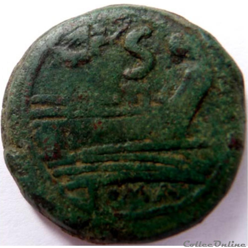 Anonyme 211-208/Semis/Saturne 2 monnaies antiques romaines imperiales et republicaines anonyme 211 208 semis saturne
