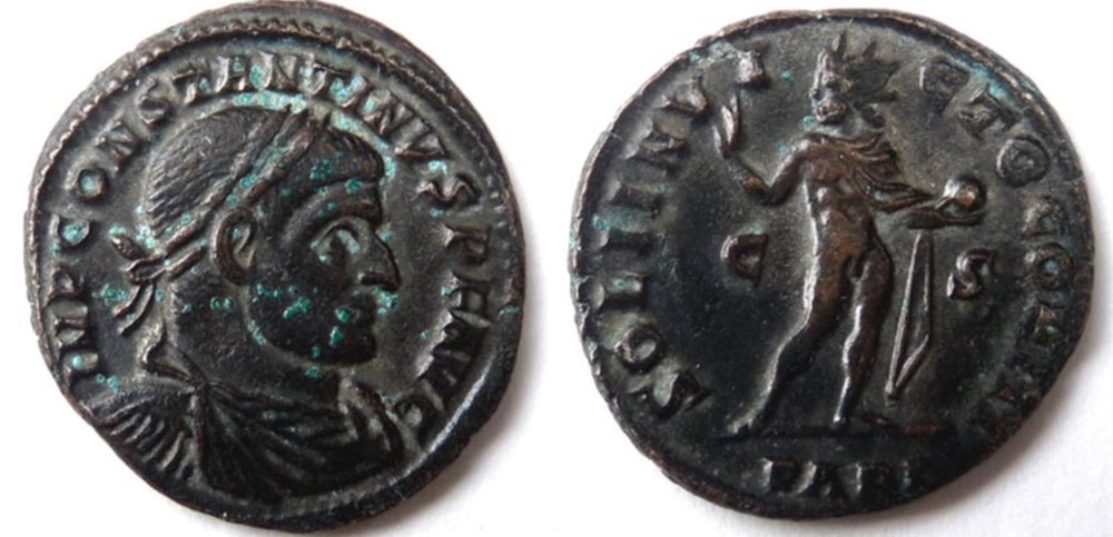 monnaies antiques romaines imperiales et republicaines ric 150 constantin 1er 316 317 arles soli invicto comiti