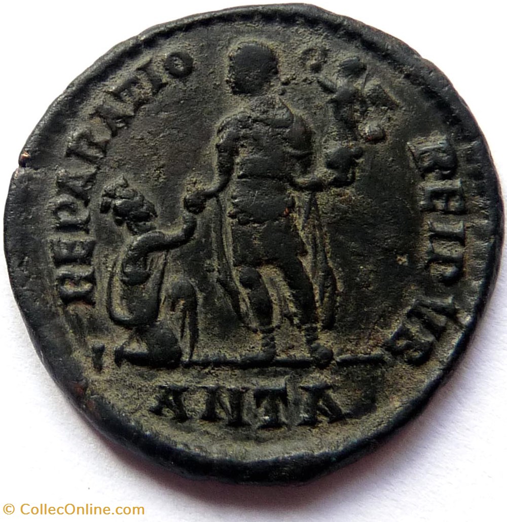 monnaies antiquite av jc ap romaines republicaines imperiales gratien 383 388 antioche reparatio reipvb