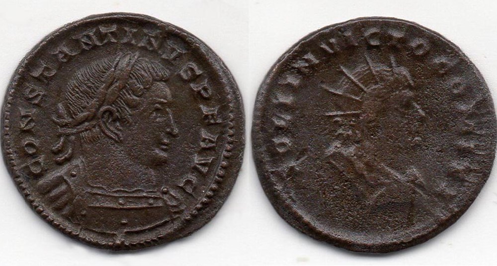RIC 893/Constantin 1er 312-313/Trèves/SOLI INVICTO COMITI monnaies antiques romaines imperiales et republicaines ric 893 constantin 1er 312 313 treves soli invicto comiti