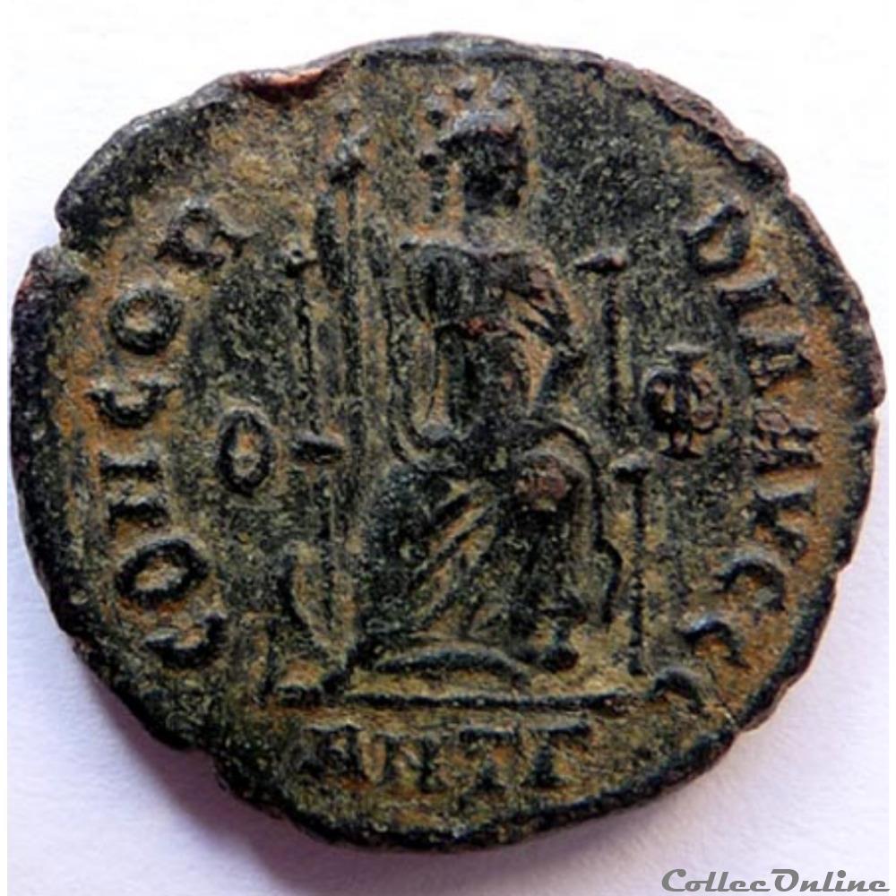 Théodose 378-383/Antioche/CONCORDIA AVGGG monnaies antiques romaines republicaines imperiales theodose 378 383 antioche concordia avggg