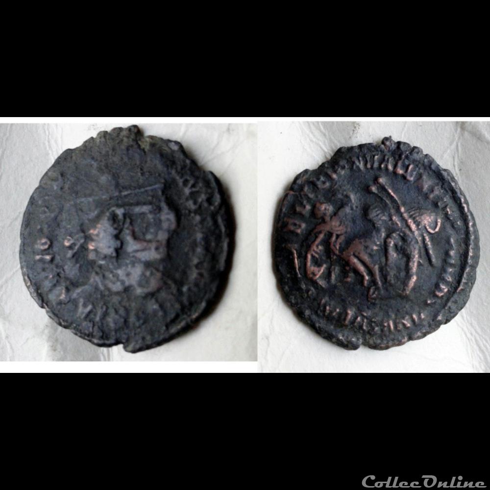 Surfrappe officielle Valentinien 1er sur Constance II 2 monnaie antique av jc romaine surfrappe officielle valentinien 1er sur constance ii