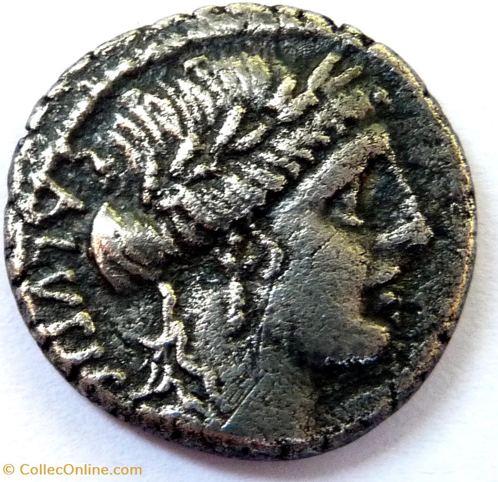 monnaies antiques av jc ap romaines republicaines imperiales gens acilia 49 denier salus