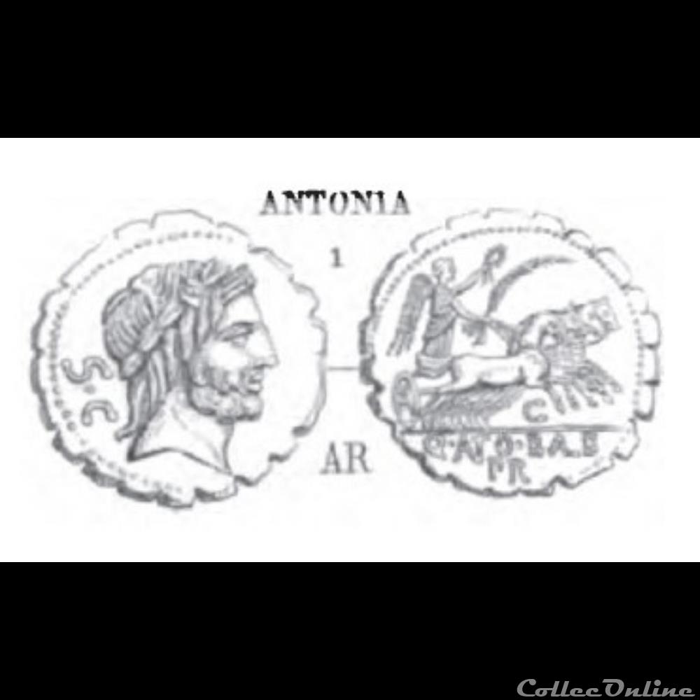 Gens Antonia 83-82/Denier/Jupiter 3 monnaie antique av jc ap romaine gens antonia 83 82 denier jupiter