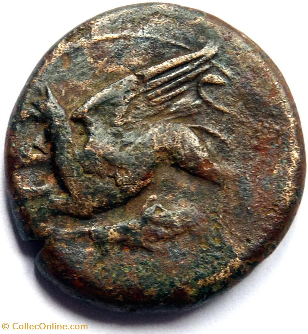 Monnaie de Sicile - Dionisios II (Denys le Jeune 397-342) monnaies antiques grecques monnaie de sicile dionisios ii denys le jeune 397 342