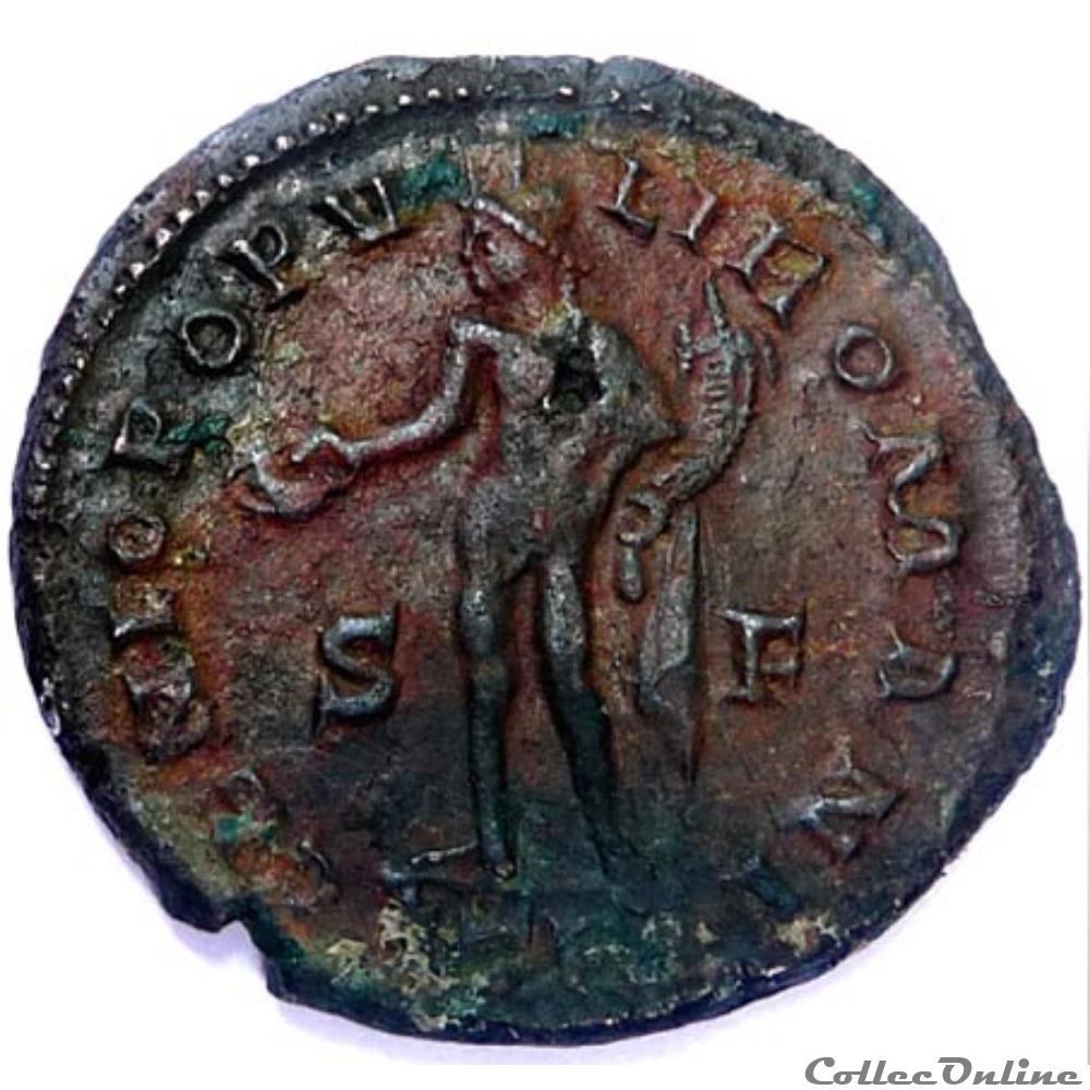monnaie antique av jc ap romaine galere 302 303 treves genio popvli romani