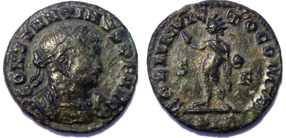 monnaies antiques romaines imperiales et republicaines ric 7 constantin 1er 312 313 lyon soli invicto comiti