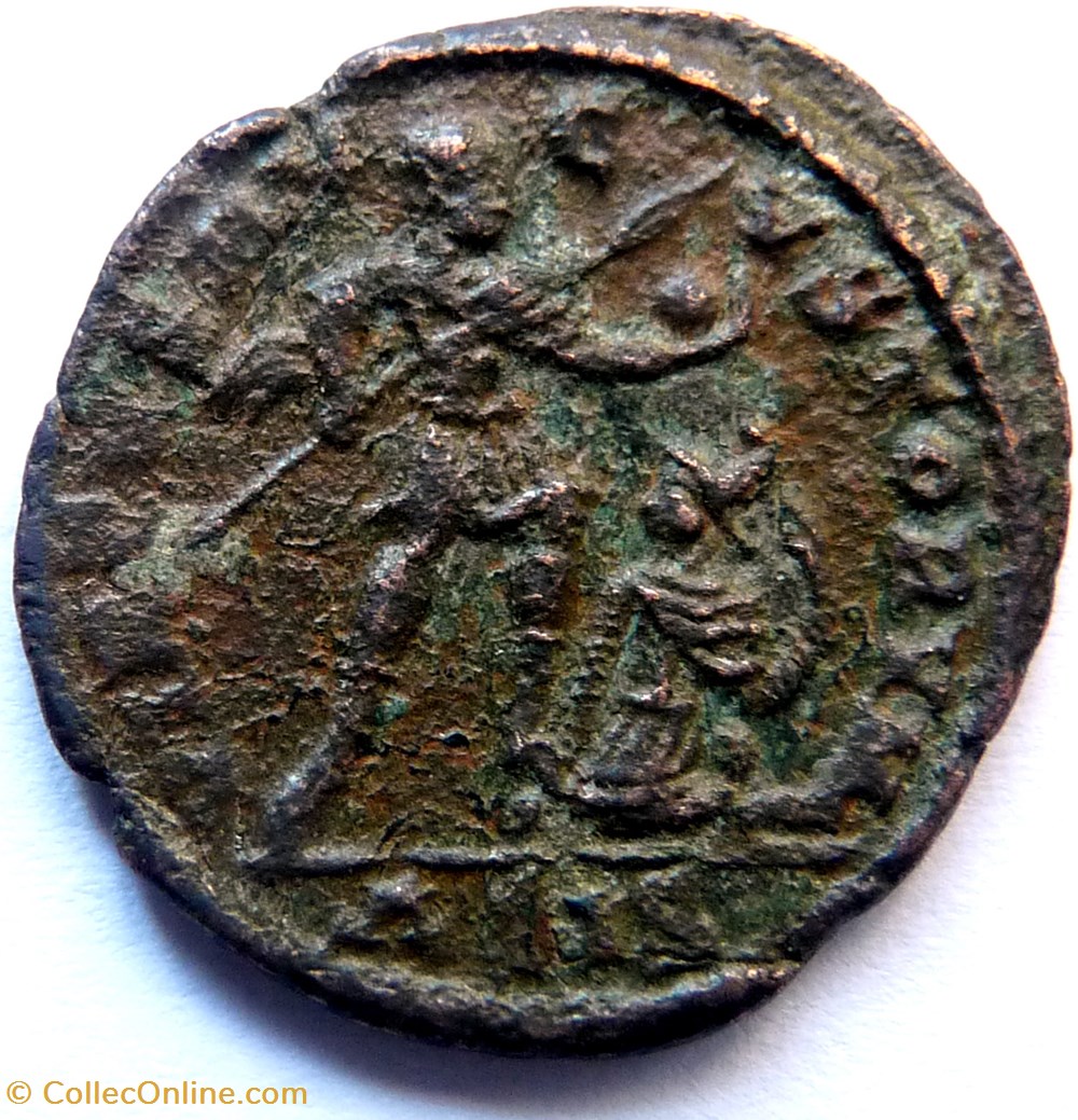monnaies antiques romaines imperiales republicaines vetranio 350 siscia virtvs avgvstorvm