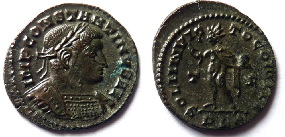 RIC 20/Constantin 1er 315/Lyon/SOLI INVICTO COMITI monnaies antiques romaines imperiales et republicaines ric 20 constantin 1er 315 lyon soli invicto comiti
