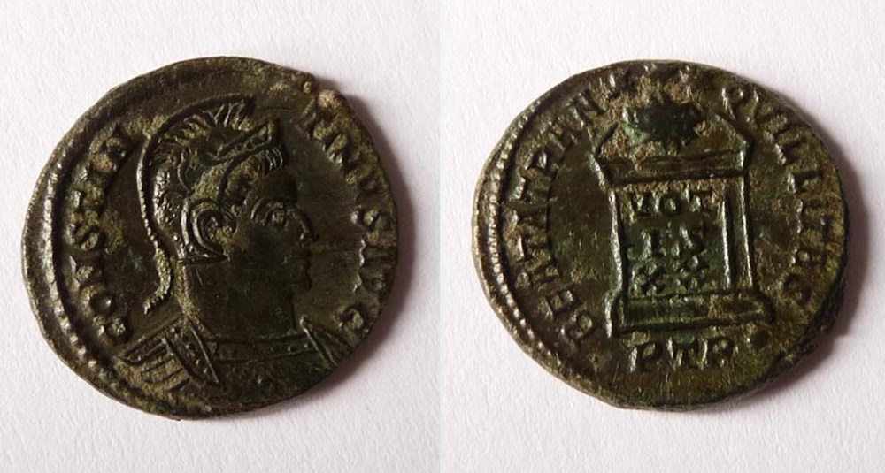 BEATA TRANQVILLITAS/322/Trèves monnaies antiques romaines imperiales et republicaines beata tranqvillitas 322 treves