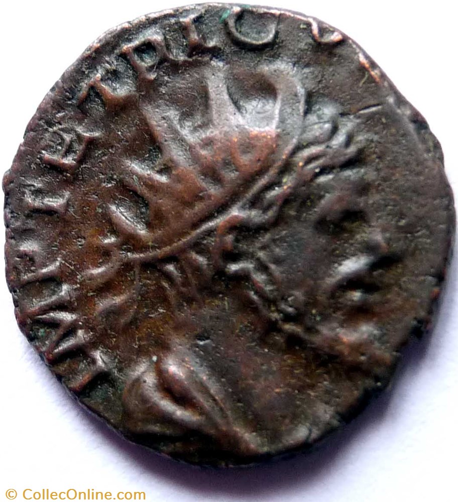Imitation pour tetricus 1er monnaie antique av jc ap romaine imperiale imitation pour tetricus 1er
