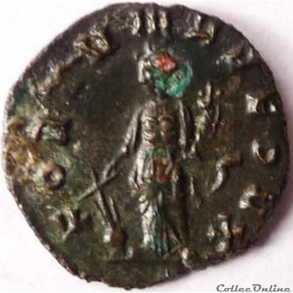 Gallien 267-268/Rome/FORTVNA REDVX monnaie antique av jc ap romaine gallien 267 268 rome fortvna redvx