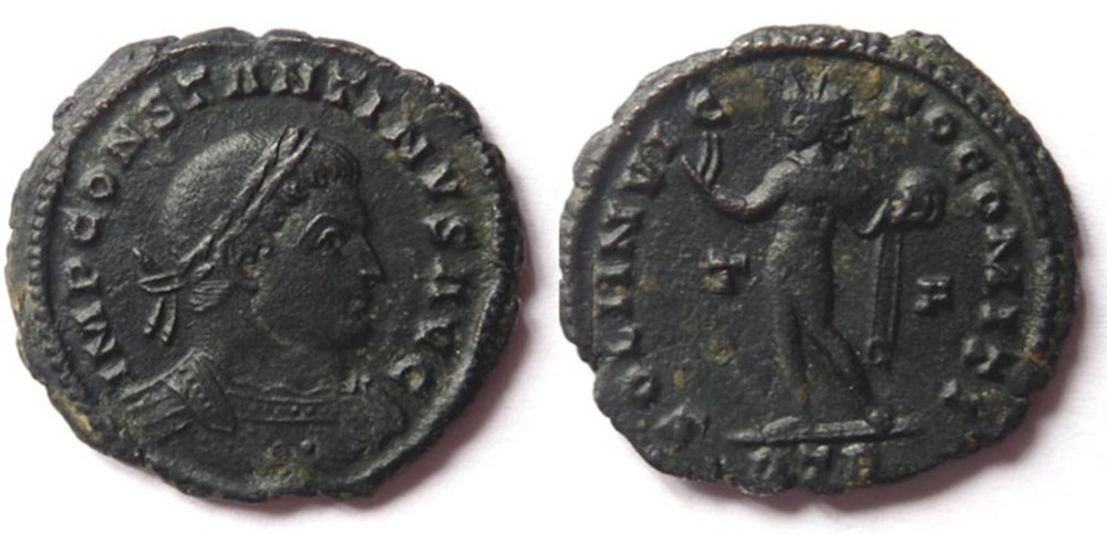 RIC 102/Constantin 1er 316/Trèves/SOLI INVICTO COMITI monnaies antiques romaines imperiales et republicaines ric 102 constantin 1er 316 treves soli invicto comiti