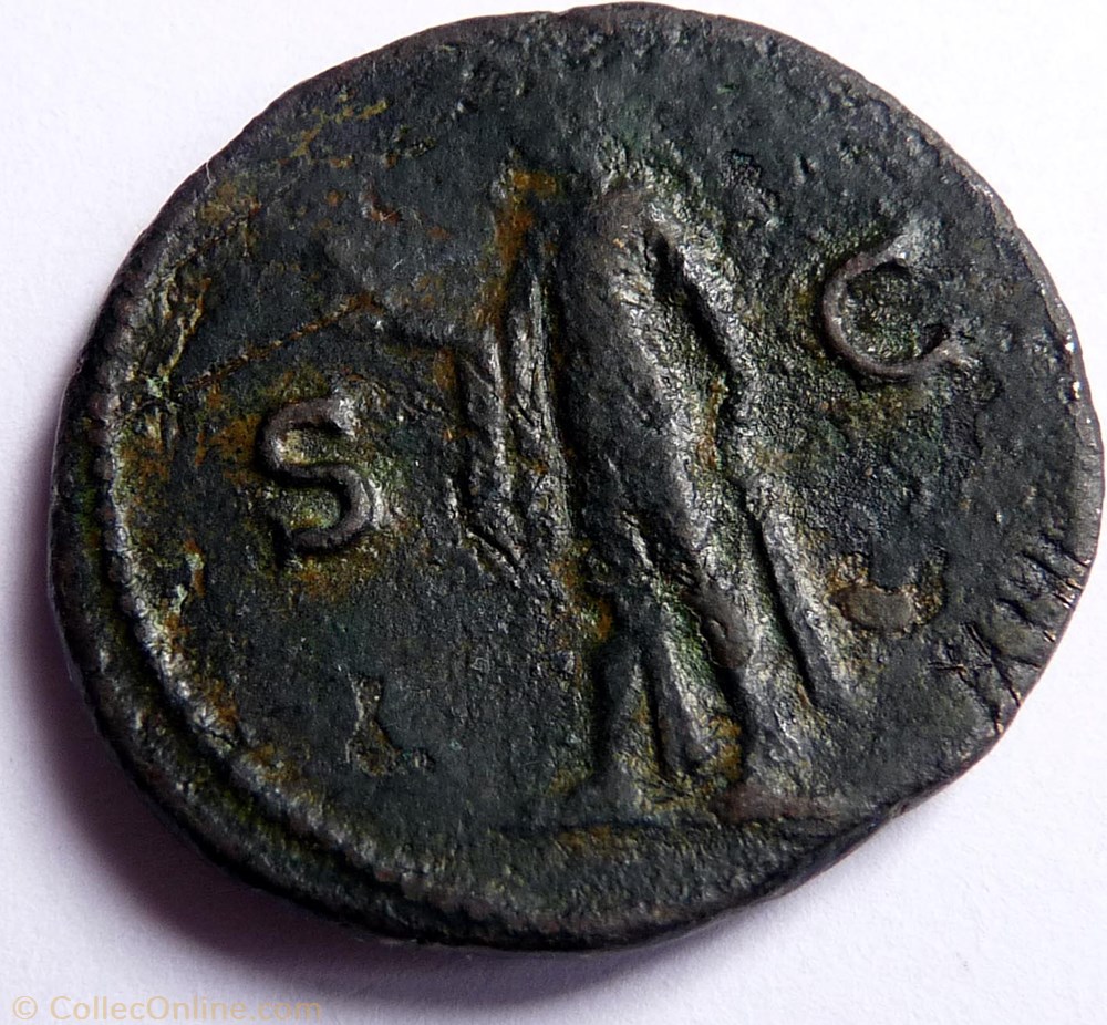 Titus 77/As/Lyon/SPES monnaie antique av jc ap romaine titus 77 as lyon spes