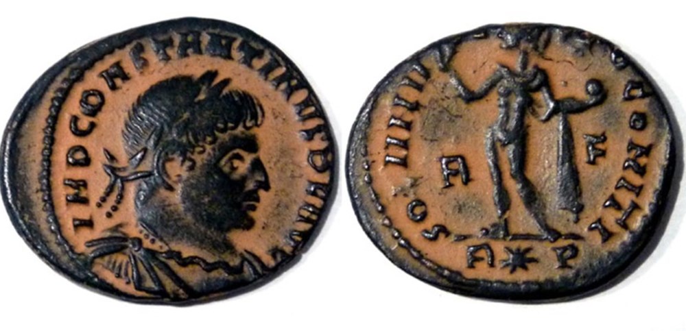 RIC 19/Constantin 1er 314/Rome/SOLI INVICTO COMITI monnaies antiques romaines imperiales et republicaines ric 19 constantin 1er 314 rome soli invicto comiti
