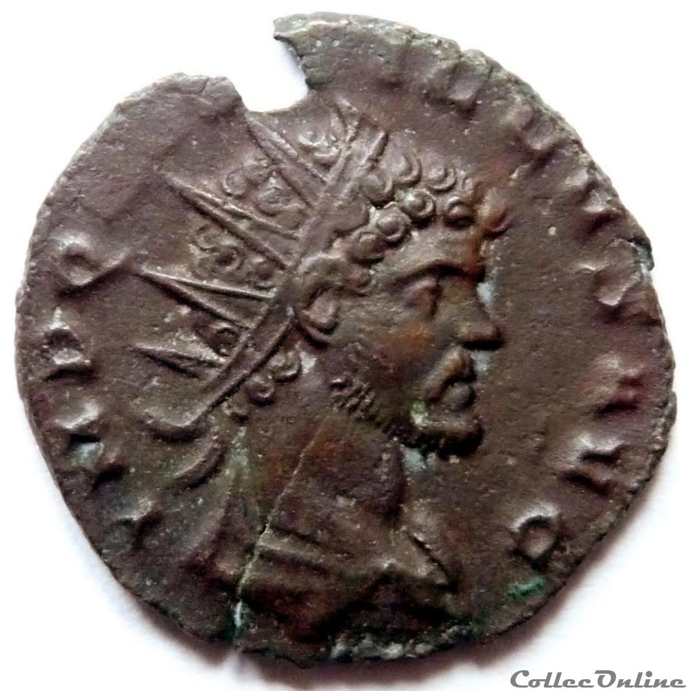 monnaie antique av jc ap romaine quintille 270 milan fides milit