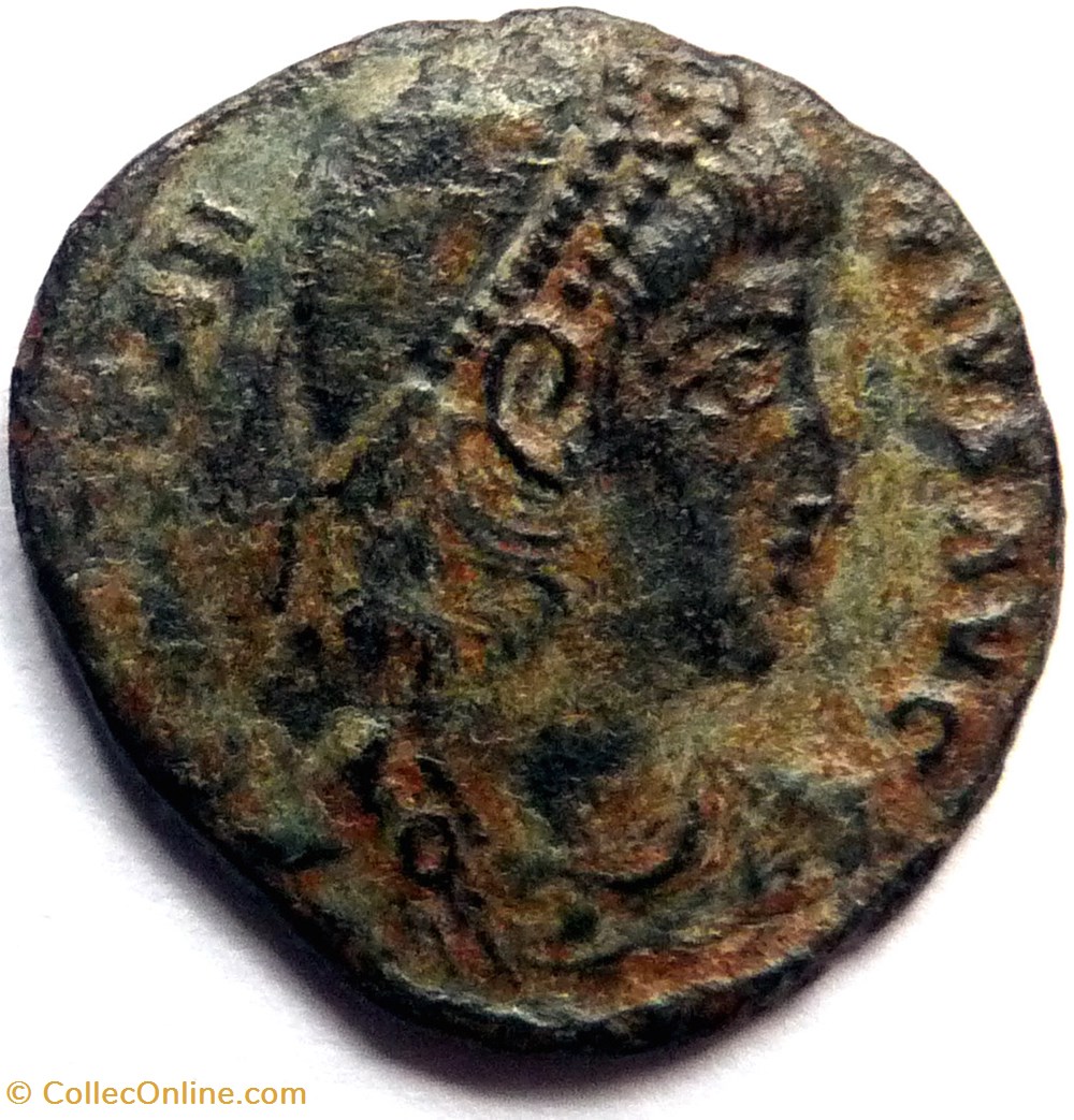 Constance II 337-341/Antioche/GLORIA EXERCITVS monnaies antiques romaines republicaines imperiales constance ii 337 341 antioche gloria exercitvs