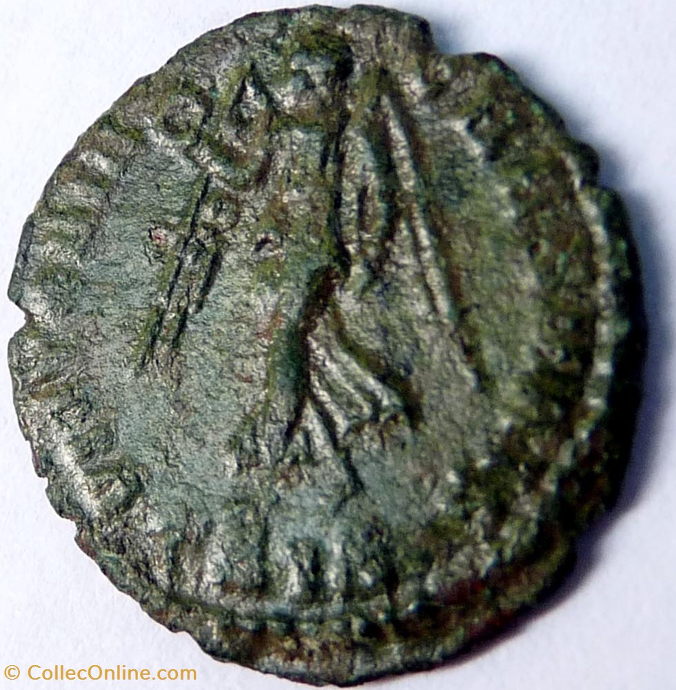 Constance II 350-351/Siscia/VICTORIA CAESARIS monnaie antique av jc ap romaine republicaine imperiale constance ii 350 351 siscia victoria caesaris