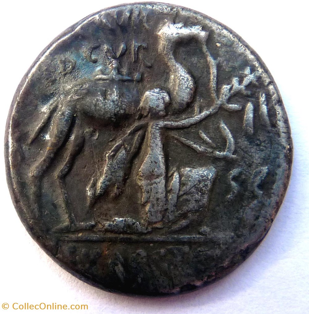 monnaies antiques romaines imperiales republicaines gens aemilia 58 denier rome roi aretas