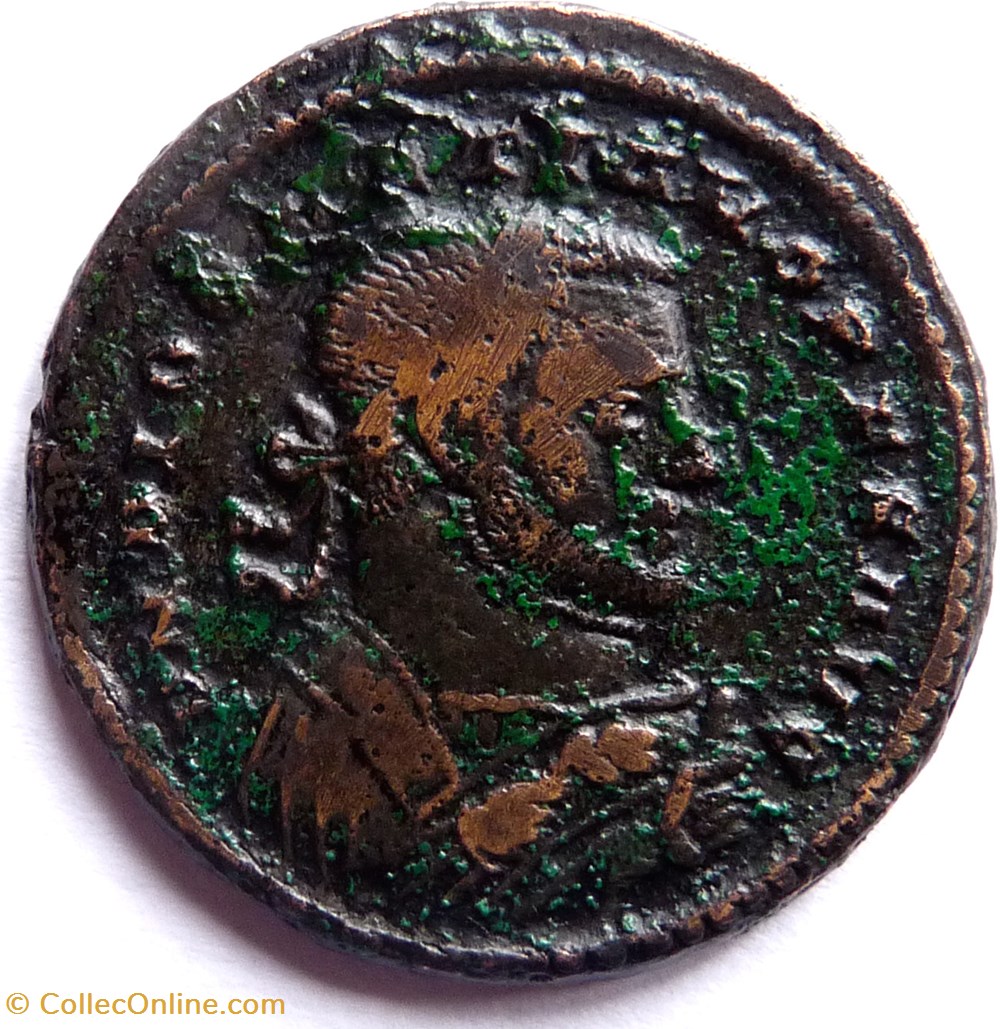 Dioclétien 307/Londres/QVIES AVGG monnaies antiques romaines imperiales republicaines diocletien 307 londres qvies avgg