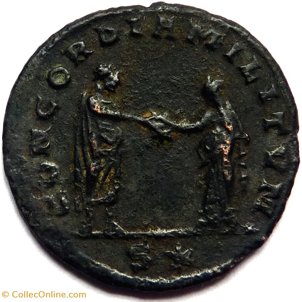 monnaies antiques romaines republicaines imperiales aurelien 272 274 siscia concordia militum