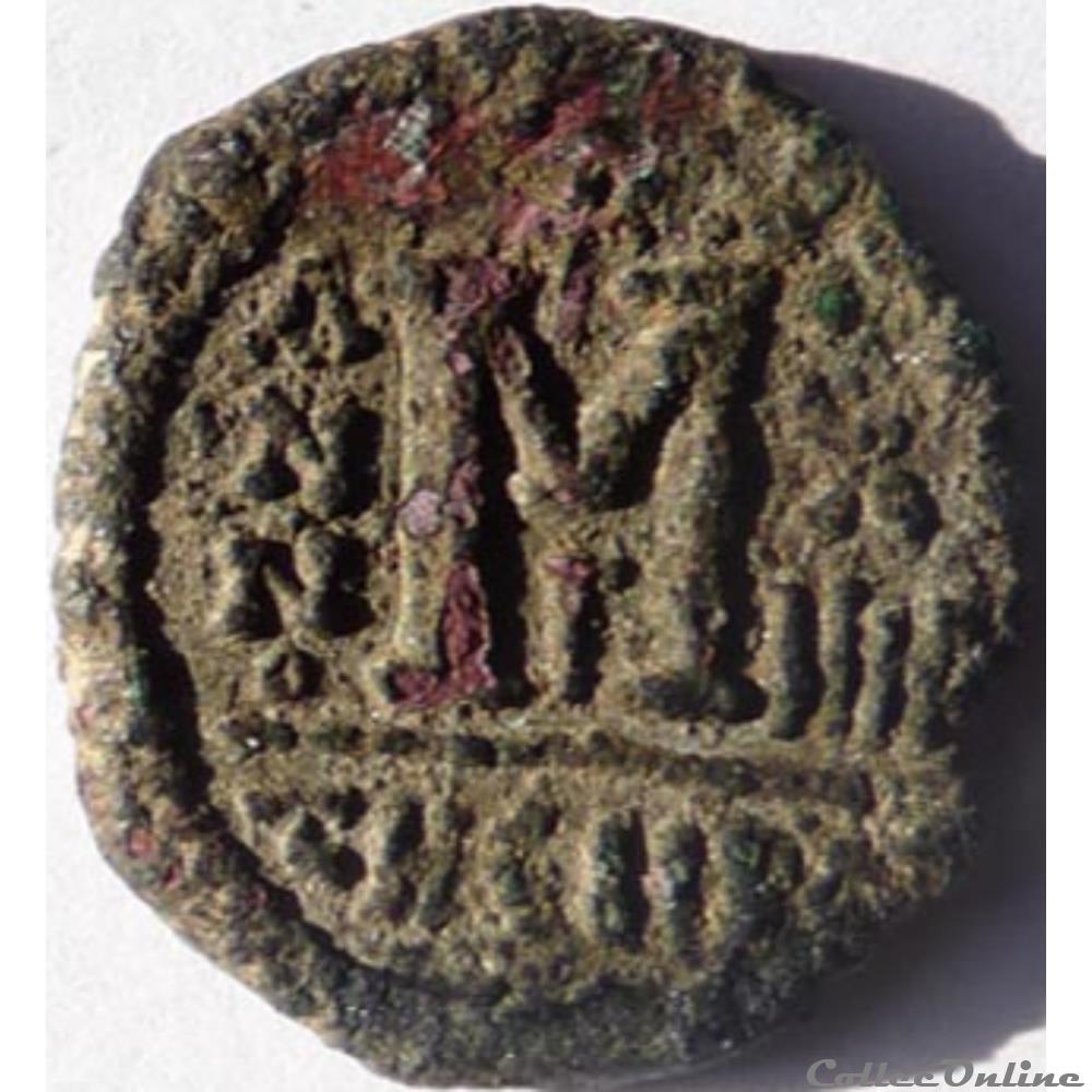 Maurice Tibère 582-602 (identification à confirmer) monnaie antique byzantine maurice tibere 582 602 identification a confirmer