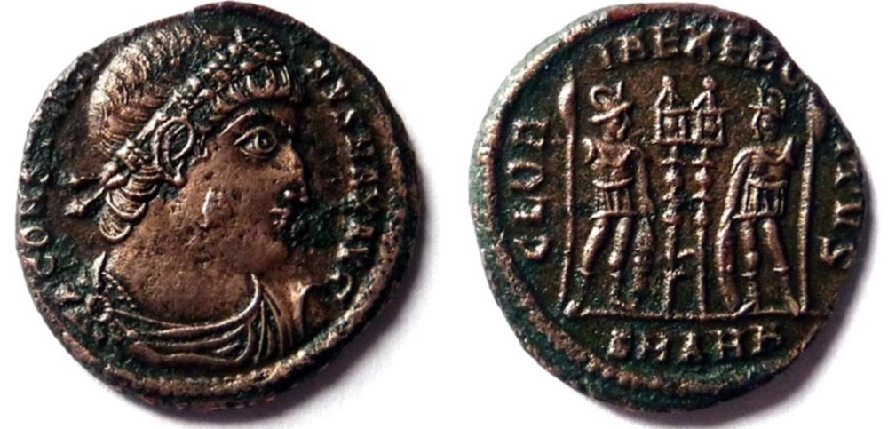 monnaies antiques romaines imperiales et republicaines gloria exercitvs 335 antioche