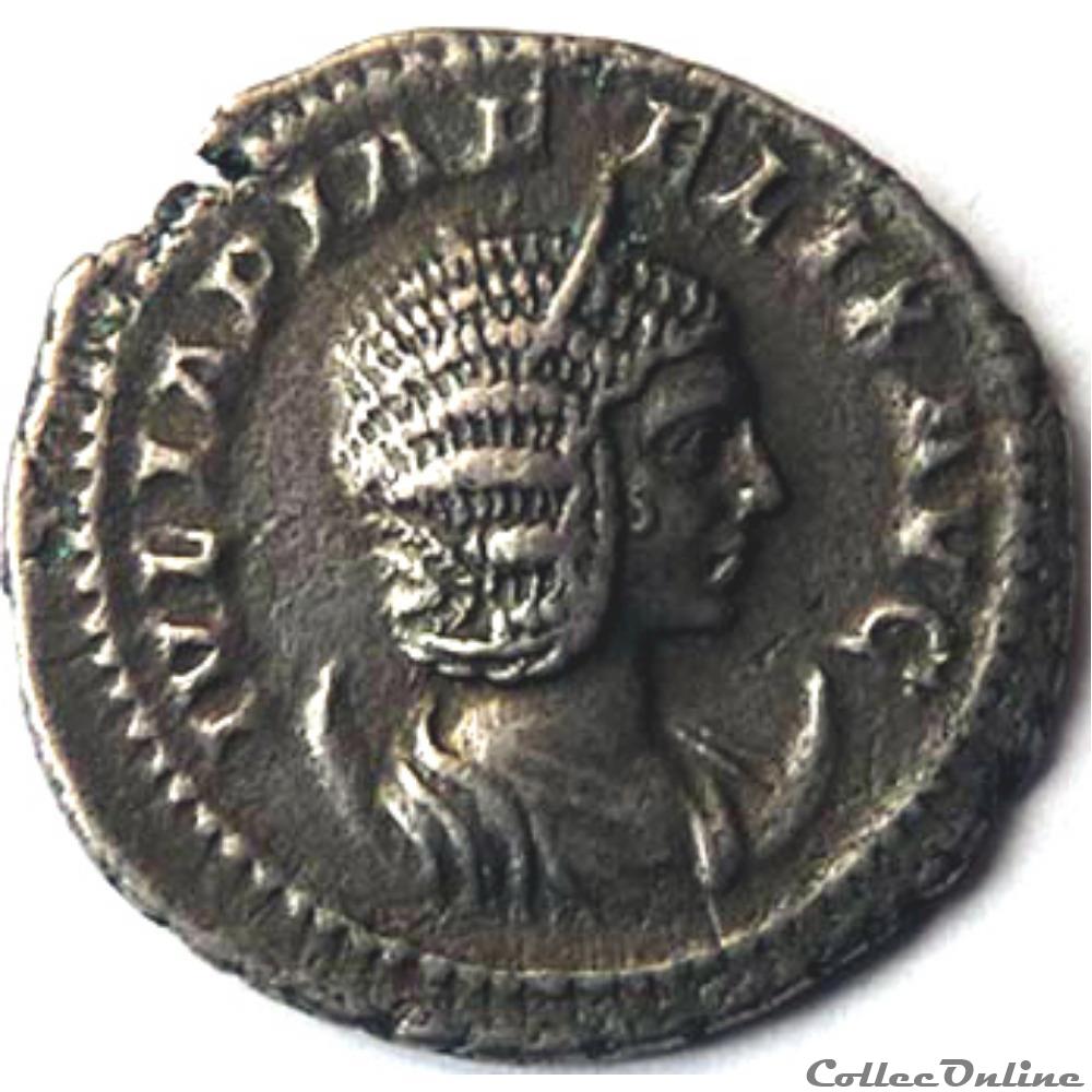Julia Domna 216/Antoninien/Rome/RIC IV 388a monnaies antiques av jc ap romaines republicaines imperiales julia domna 216 antoninien rome ric iv 388a