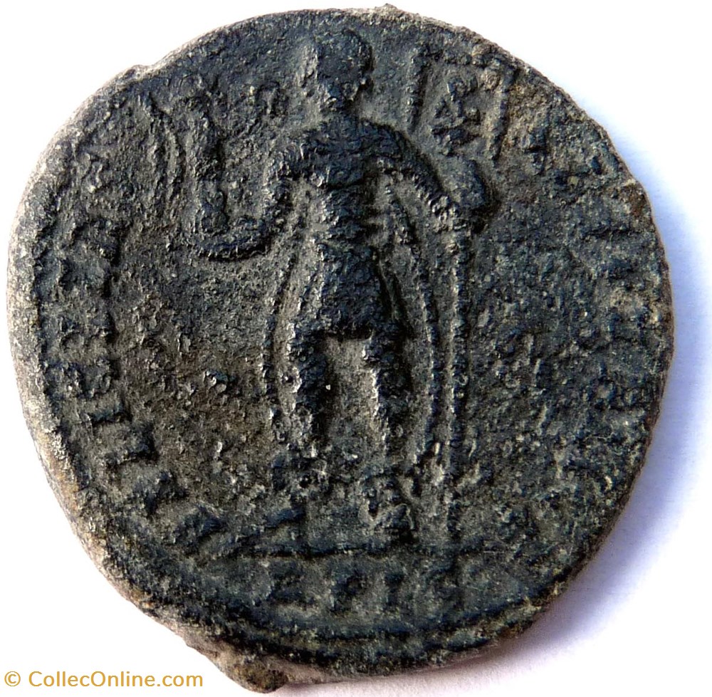 Magnence 350/Lyon/FELICITAS REPVBLICE monnaies antiques romaines imperiales et republicaines magnence 350 lyon felicitas repvblice