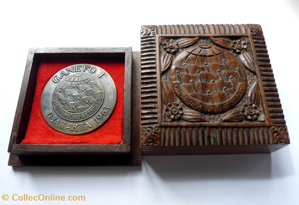 sports judo medaille des ganefo de 1963