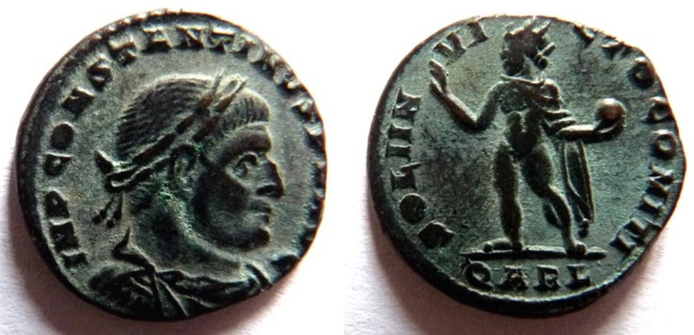 RIC 40/Constantin 1er 313-314/Arles/SOLI INVICTO COMITI monnaies antiques romaines imperiales et republicaines ric 40 constantin 1er 313 314 arles soli invicto comiti