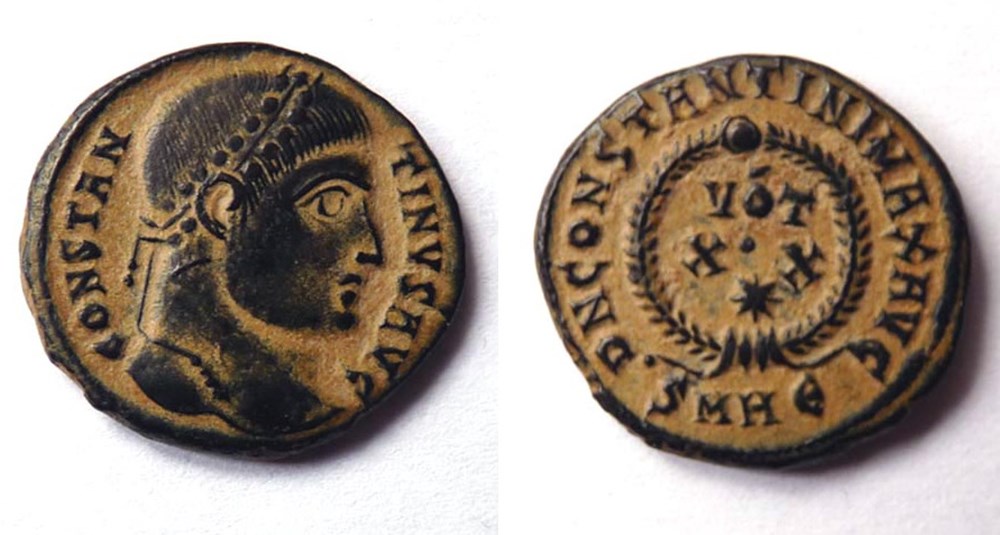 D N CONSTANTINI MAX AVG/324/Héraclée monnaies antiques romaines imperiales et republicaines d n constantini max avg 324 heraclee