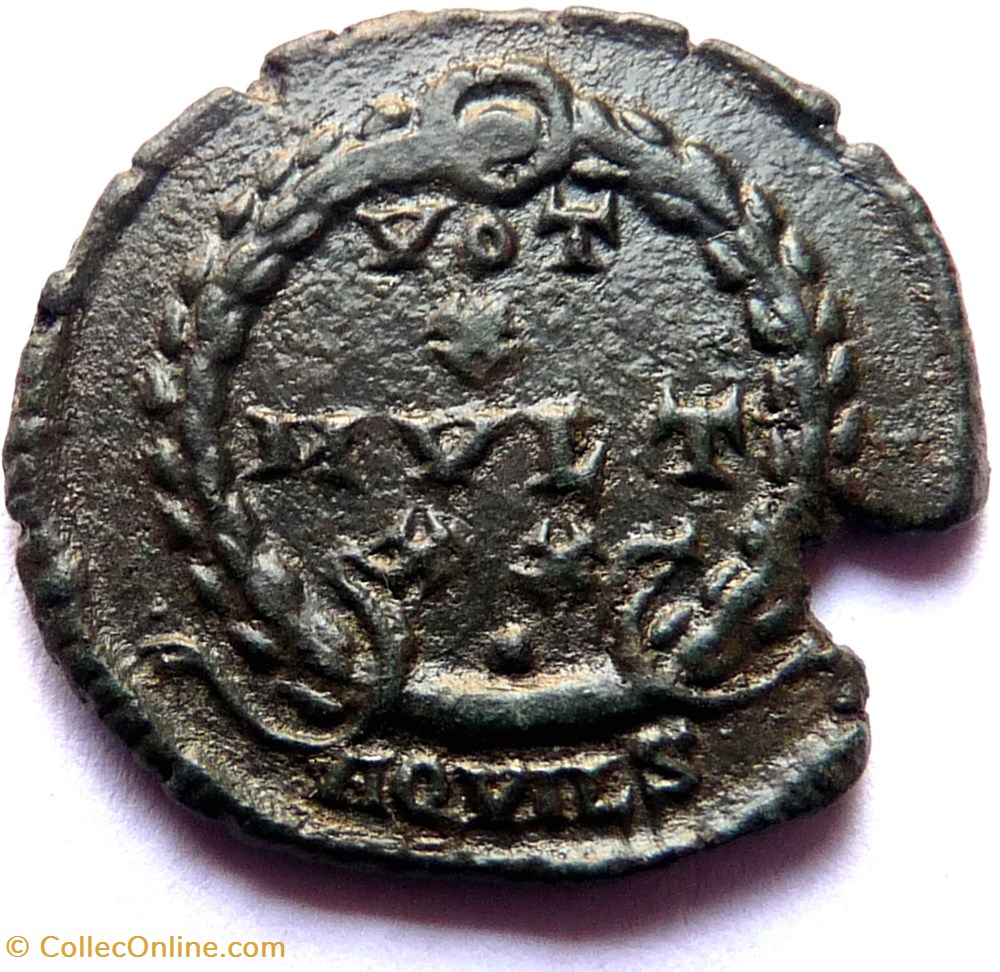 Julien II 361-363/Aquillée/VOT X MVLT XX monnaies antiques romaines republicaines imperiales julien ii 361 363 aquillee vot x mvlt xx