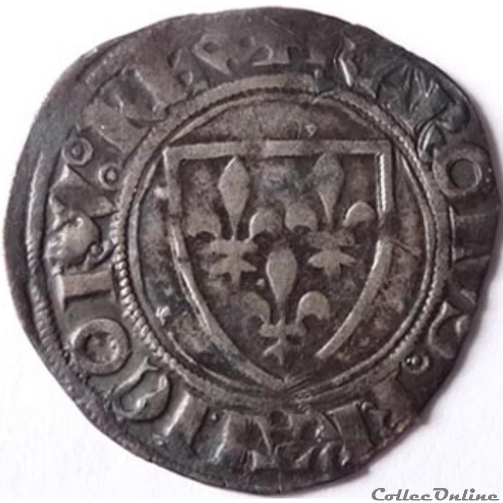 monnaie france royale charles vi le fol 1380 1422