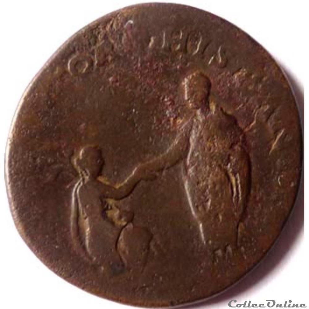 Hadrien 136/Sesterce/Rome/RIC II 952 monnaie antique romaine hadrien 136 sesterce rome ric ii 952
