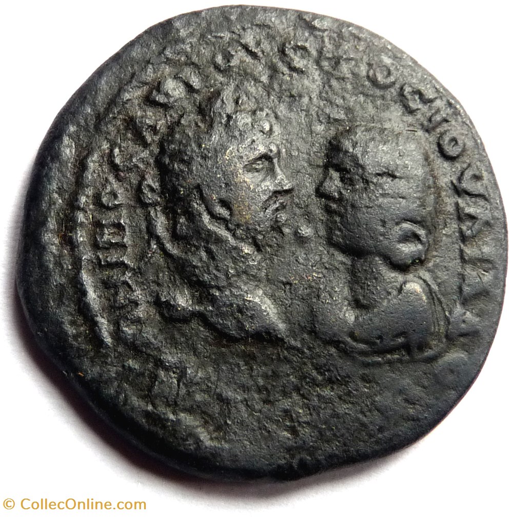 Marcianopolis en Mésie inférieure/Caracalla et Julia Domna monnaies antiques romaines imperiales republicaines marcianopolis en mesie inferieure caracalla et julia domna