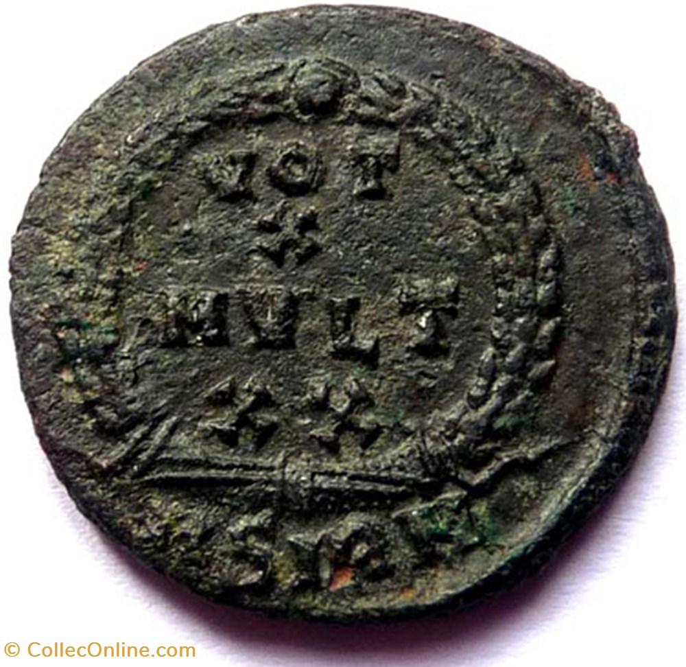 Julien II 361-363/Sirmium/VOT X MVLT XX monnaies antiques av jc a ap romaines republicaines imperiales julien ii 361 363 sirmium vot x mvlt xx