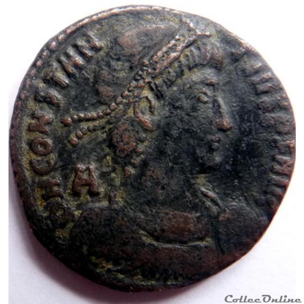 monnaies antiquite av jc ap romaines republicaines imperiales constance ii 350 351 rome gloria romanorvm