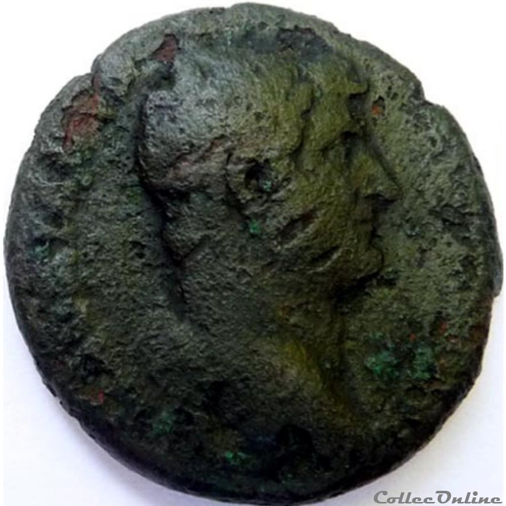 Hadrien 134-138/As/Rome/RIC II 793 monnaie antique romaine hadrien 134 138 as rome ric ii 793