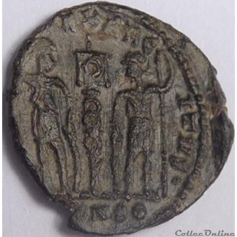 Constantin II 330/Constantinople/GLORIA EXERCITVS monnaies antiques romaines republicaines imperiales constantin ii 330 constantinople gloria exercitvs