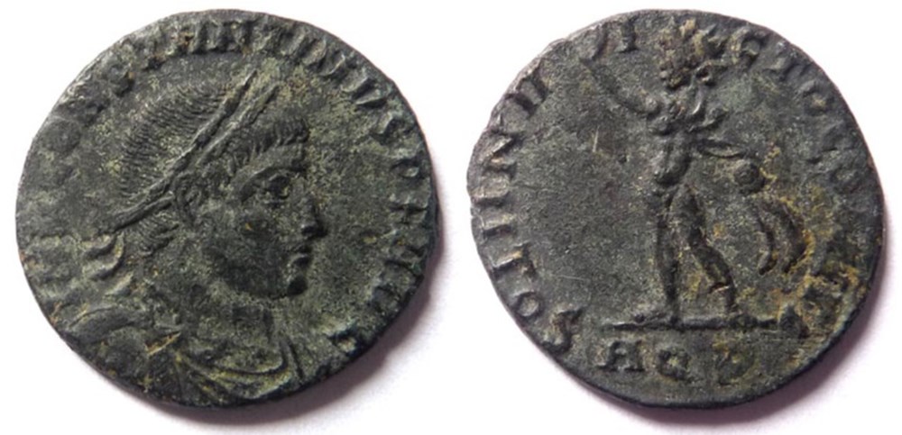 RIC 4/Constantin 1er 317/Aquilée/SOLI INVICTO COMITI monnaies antiques romaines imperiales et republicaines ric 4 constantin 1er 317 aquilee soli invicto comiti