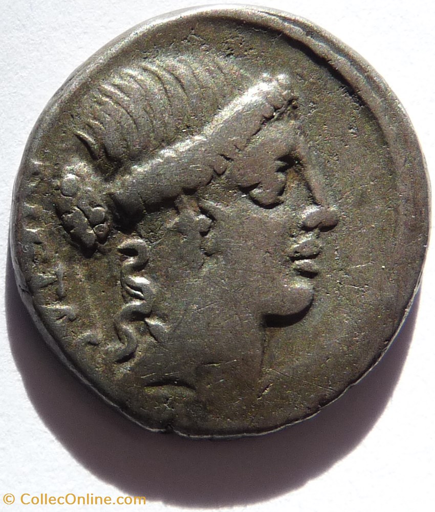 monnaies antiques romaines imperiales republicaines gens postumia 48 denier rome pietas